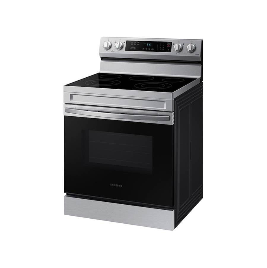 Electric Freestanding with 5 Element Cooktop and Steam Self Clean, 6.3 cu-ft