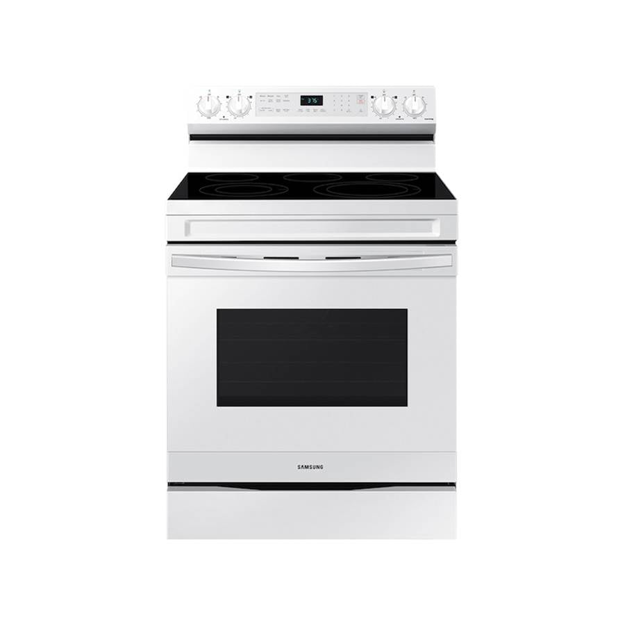 Samsung - Electric Freestanding with Air Fry (without Tray), 6.3 cu-ft - Stainless Steel