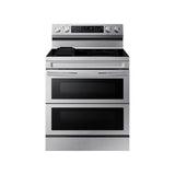 Samsung - Electric Freestanding with Flex Duo, Air Fry Tray and Griddle, 6.3 cu-ft - Stainless Steel