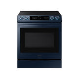 Samsung - Bespoke Electric Slide-In with Smart Dial and Air Fry, 6.3 cu-ft - Navy Steel