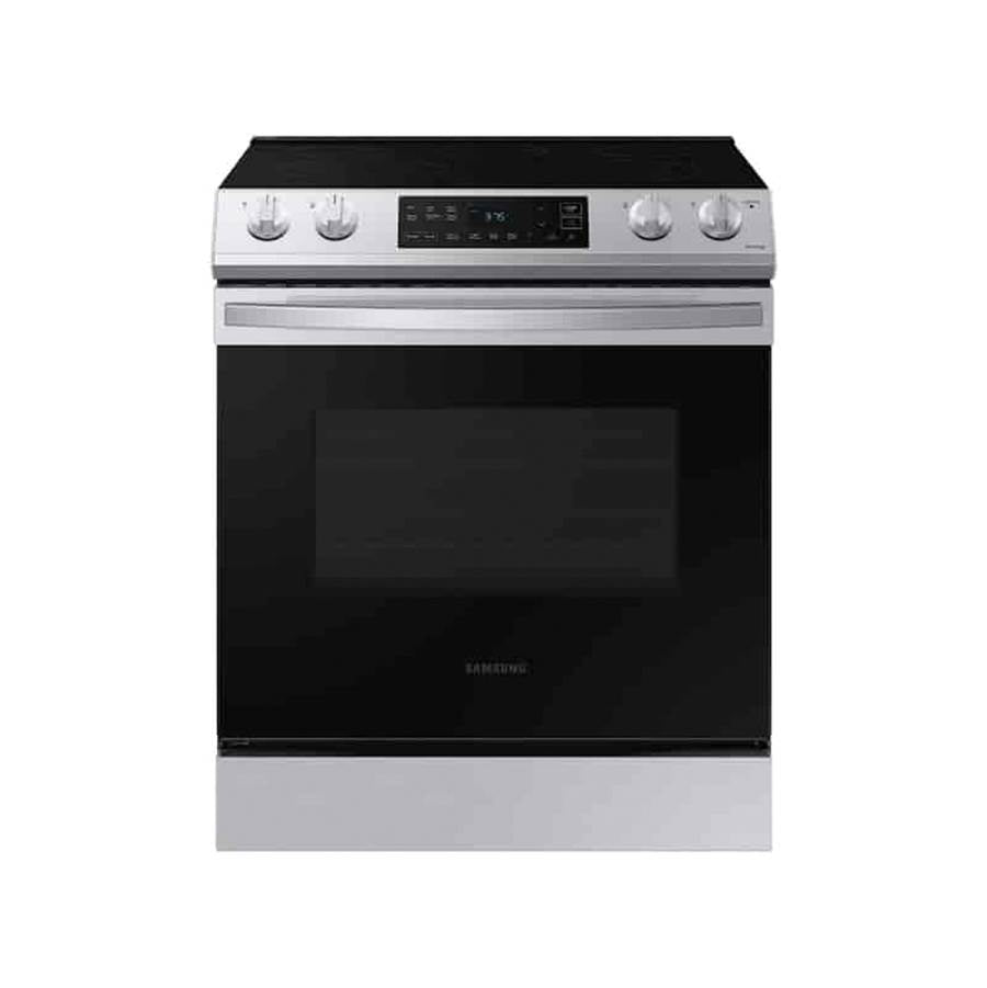 Samsung - Slide-In Electric, 6.3 cu-ft - Stainless Steel