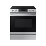 Samsung - Electric Slide-In with Air Fry, 6.3 cu-ft - Stainless Steel