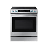 Samsung - Slide-In Induction with Smart Dial and Air Fry, 6.3 cu-ft - Stainless Steel
