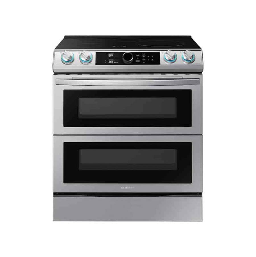 Samsung - Slide-In Induction with Flex Duo, Smart Dial and Air Fry, 6.3 cu-ft - Stainless Steel