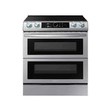 Samsung - Slide-In Induction with Flex Duo, Smart Dial and Air Fry, 6.3 cu-ft - Stainless Steel