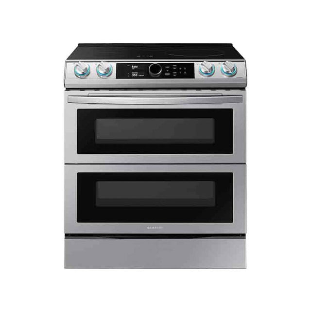 Samsung - Slide-In Induction with Flex Duo, Smart Dial and Air Fry, 6.3 cu-ft - Stainless Steel