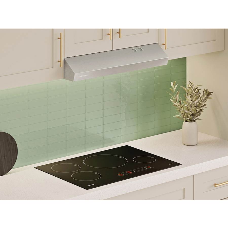 Under Cabinet Exterior Venting, LED Lighting, Metal Grease Filter, 350 cfm, 30''