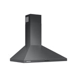 Wall Mount Chimney Exterior Venting (Recirculating Capable), 390 cfm, LED Lighting, Aluminum Mesh Filters, 30''