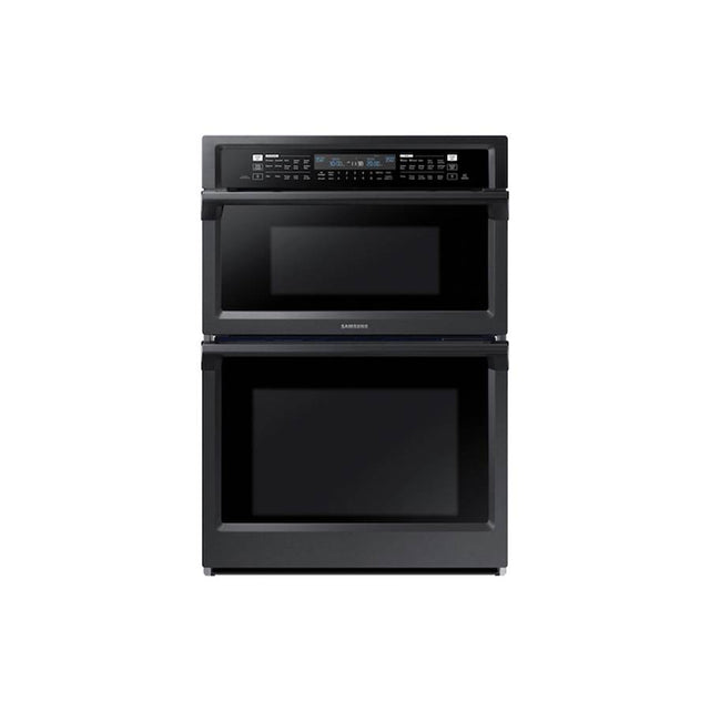 Samsung - Microwave Oven Combination, Steam Cooking, Dual Fan True Convection Oven, Convection Microwave, Spotlight Lighting System, 30'' - Black Stainless Steel