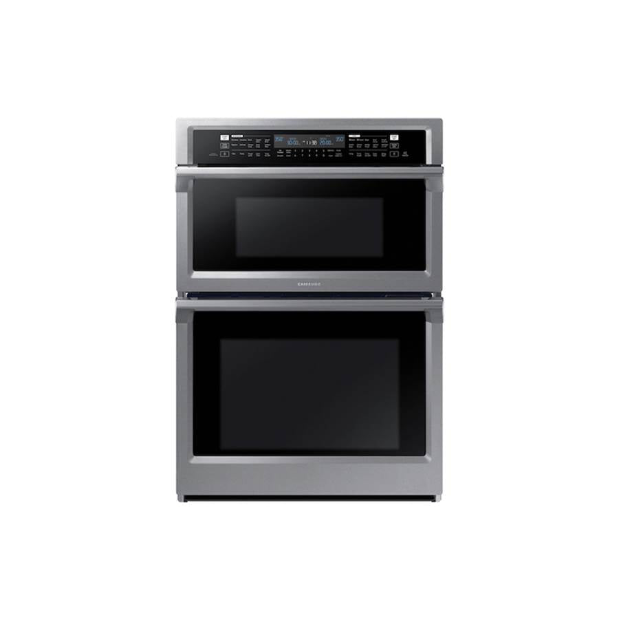 Samsung - Microwave Oven Combination, Steam Cooking, Dual Fan True Convection Oven, Convection Microwave, Spotlight Lighting System, 30'' - Stainless Steel