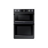 Samsung - Microwave Oven Combination, Steam Cooking, Flex Duo, Dual Fan True Convection Oven, Convection Microwave, Spotlight Lighting System, 30'' - Black Stainless Steel