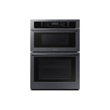 Samsung - Microwave Oven Combination, Thermal, Self-Clean Steam Clean, Glass Touch, 2 Wire Racks (Lower), Wi-Fi, 1.9 cu-ft (Upper) 5.1 cu-ft (Lower), 30'' - Black Stainless Steel