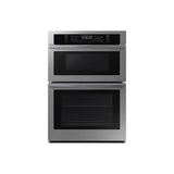 Samsung - Microwave Oven Combination, Thermal, Self-Clean Steam Clean, Glass Touch, 2 Wire Racks (Lower), Wi-Fi, 1.9 cu-ft (Upper) 5.1 cu-ft (Lower), 30'' - Stainless Steel
