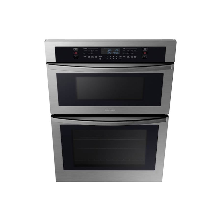 Microwave Oven Combination, Thermal, Self-Clean Steam Clean, Glass Touch, 2 Wire Racks (Lower), Wi-Fi, 1.9 cu-ft (Upper) 5.1 cu-ft (Lower), 30''