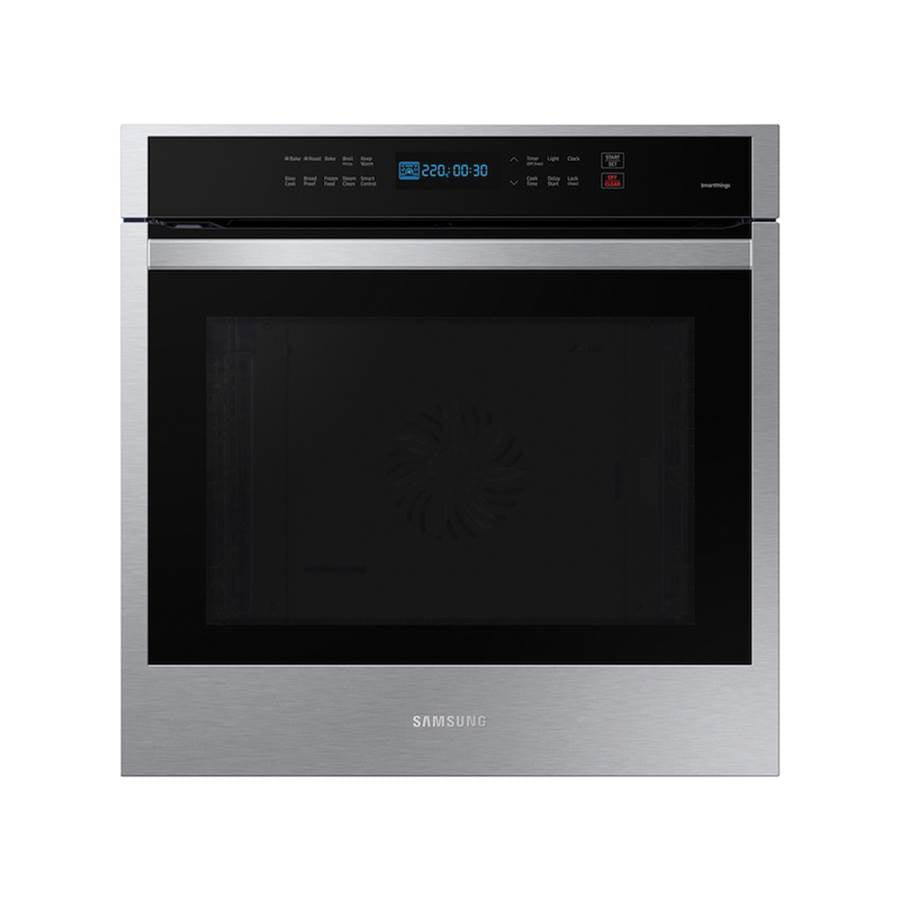 Samsung - Single Oven, True Convection, Ladder Racks,  Digital Touch Controls, Wi-Fi, Catalytic Clean Steam Clean, 3.1 cu-ft, 24'' - Stainless Steel
