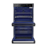 Double Oven, Steam Cooking, Dual Fan True Convection, Spotlight Lighting System, Backlit Touch Controls, Glide Rack (Upper), Wi-Fi, 5.1 cu-ft, 30''