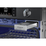 Double Oven, Steam Cooking, Dual Fan True Convection, Spotlight Lighting System, Backlit Touch Controls, Glide Rack (Upper), Wi-Fi, 5.1 cu-ft, 30''