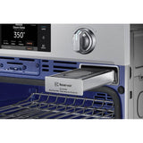Double Oven, Steam Cooking, Dual Fan True Convection, Spotlight Lighting System, Backlit Touch Controls, Glide Rack (Upper), Wi-Fi, 5.1 cu-ft, 30''