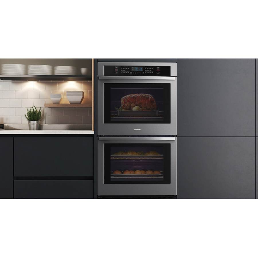 Double Oven, Thermal, Self-Clean Steam Clean, Halogen Lighting System, Glass Touch Controls, 2-Wire Racks (Upper and Lower), Wi-Fi, 5.1 cu-ft, 30''