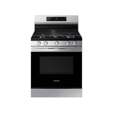 Samsung - Gas Freestanding with Griddle and Self Clean, 6 cu-ft - Stainless Steel