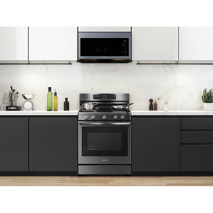 Gas Freestanding with Air Fry (Tray) and Stainless Cooktop, 6 cu-ft