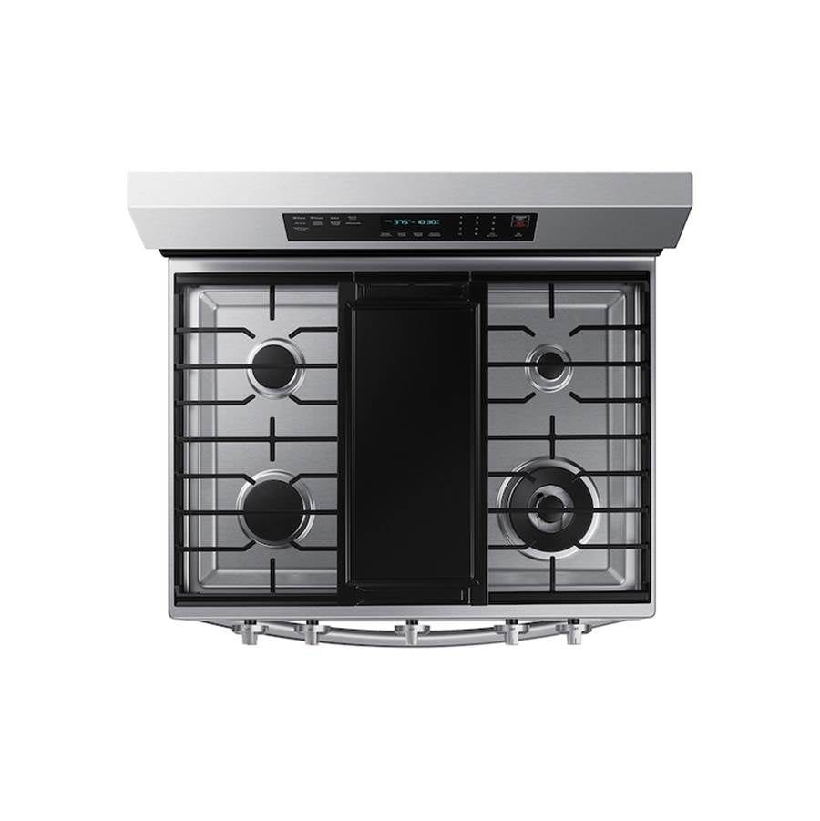 Gas Freestanding with Air Fry (Tray) and Stainless Cooktop, 6 cu-ft