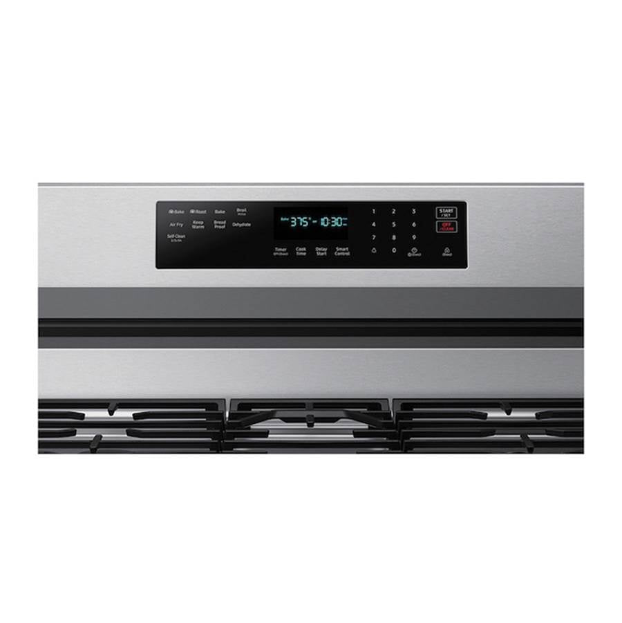 Gas Freestanding with Air Fry (Tray) and Stainless Cooktop, 6 cu-ft