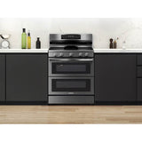 Gas Freestanding with Flex Duo and Air Fry (Tray), 6 cu-ft