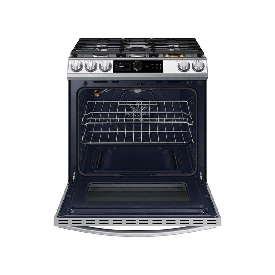 Gas Slide-In with Smart Dial and Air Fry, Bespoke, 6 cu-ft