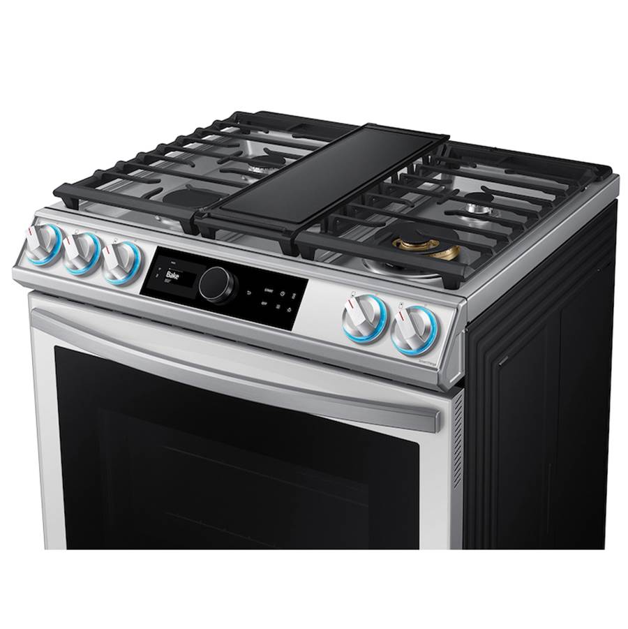 Gas Slide-In with Smart Dial and Air Fry, Bespoke, 6 cu-ft