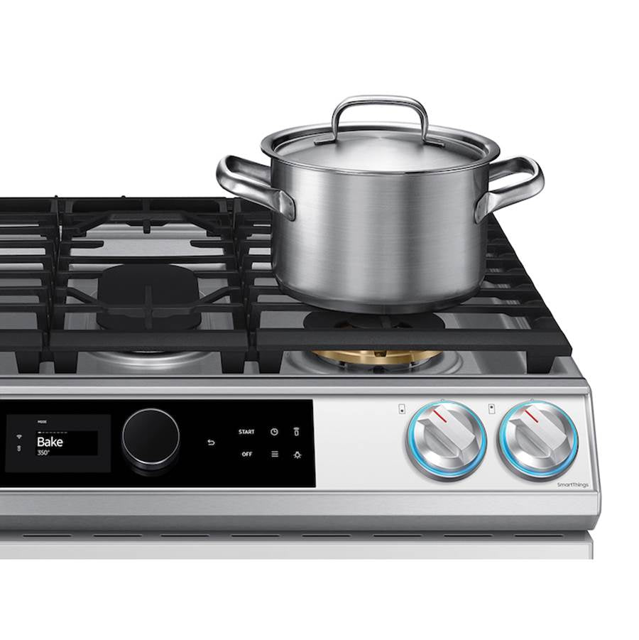 Gas Slide-In with Smart Dial and Air Fry, Bespoke, 6 cu-ft