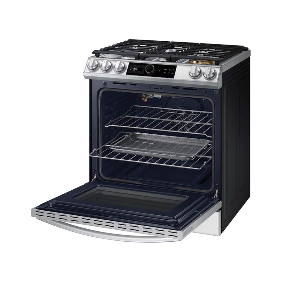 Gas Slide-In with Smart Dial and Air Fry, Bespoke, 6 cu-ft