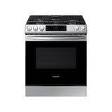 Samsung - Gas Slide-In, 6 cu-ft - Stainless Steel