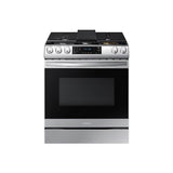 Samsung - Gas Slide-In with Air Fry, 6 cu-ft - Stainless Steel