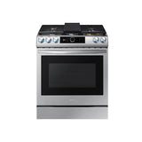 Samsung - Gas Slide-In with Smart Dial and Air Fry, 6 cu-ft - Stainless Steel