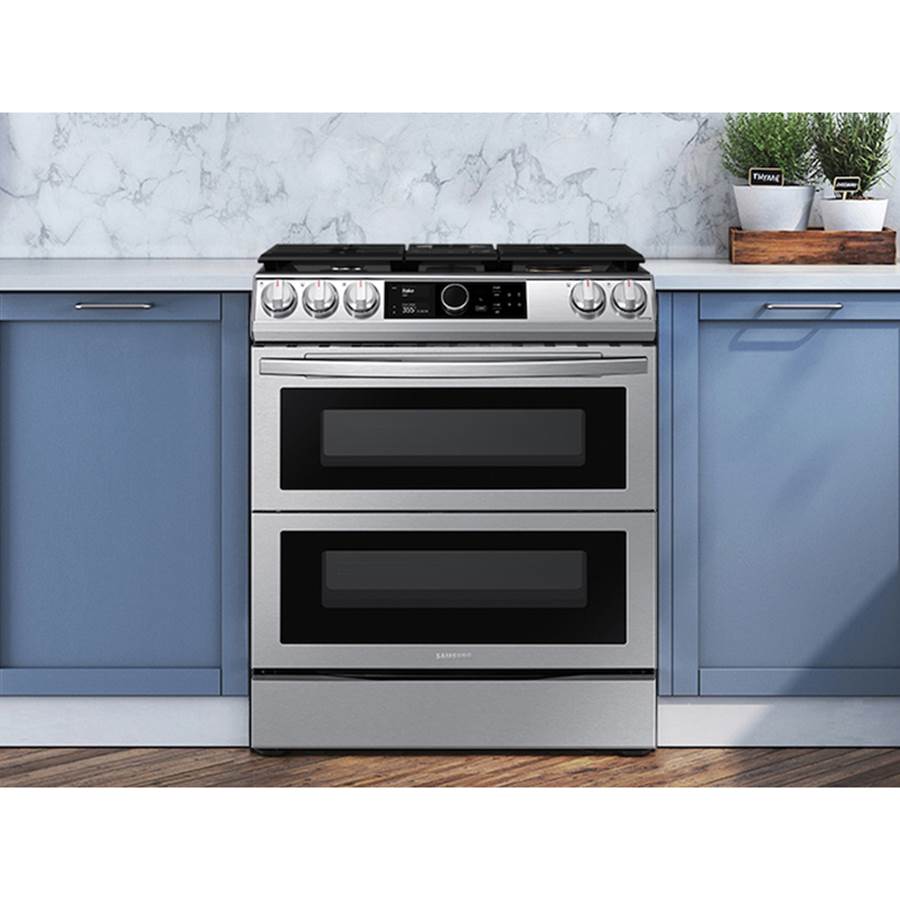 Dual Fuel Slide-In with Flex Duo, Smart Dial and Air Fry, 6 cu-ft