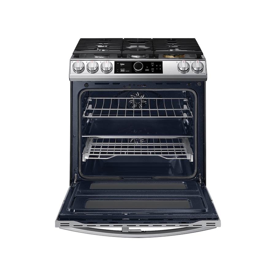 Dual Fuel Slide-In with Flex Duo, Smart Dial and Air Fry, 6 cu-ft