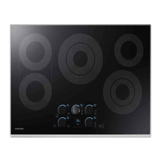 Samsung - 5 Elements, Magnetic Knob, Tap Touch, 30'', 1''-6'', 9'' Rapid Boil, 1''-8'', 5'', 2''-7'' Sync Elements, 1''-6'', Hood Connectivity, Wi-Fi - Stainless Steel