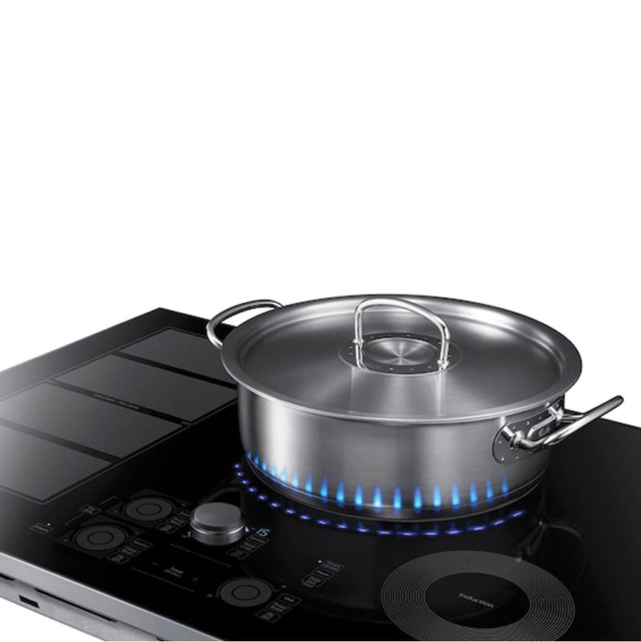 Induction Cooktop, Flex Zone, 30'', 1''-7'', 11'' Dual (4800K Boost), 1''-6'' (1800K Boost), Virtual Flame, Magnetic Knob, Tap Touch, Wi-Fi
