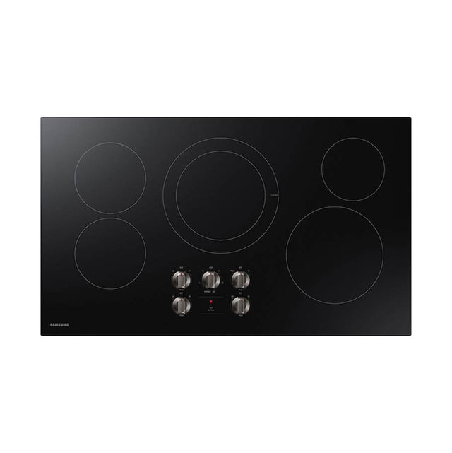 Samsung - 5 Elements, 36'', 1''-9'', 12'', 1''-9'' Rapid Boil, 2''-7'', 1''-6'' - Black Stainless Steel