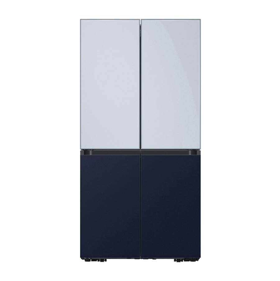 Bespoke Flex 4-Door Refrigerator Bottom Panel, White Glass