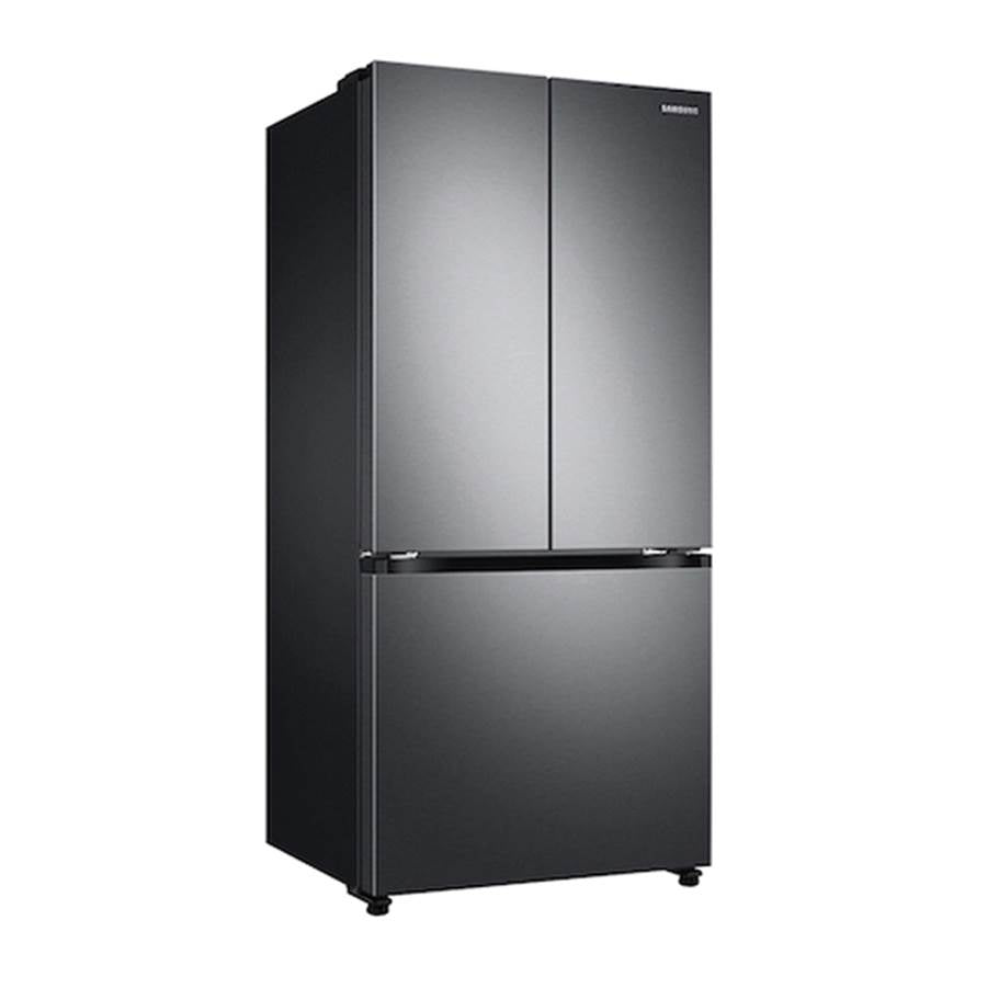 French Door Refrigerator, 18 cu-ft, Black Stainless Steel