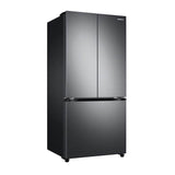 French Door Refrigerator, 18 cu-ft, Black Stainless Steel