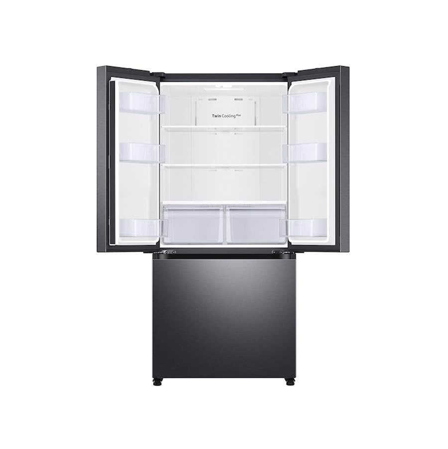 French Door Refrigerator, 18 cu-ft, Black Stainless Steel