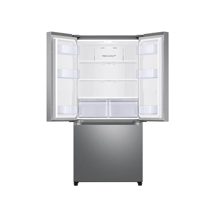 French Door Refrigerator, 18 cu-ft, Black Stainless Steel