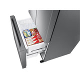 French Door Refrigerator, 18 cu-ft, Black Stainless Steel