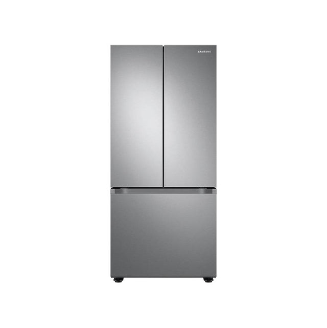 Samsung - Smart French 3-Door Refrigerator, 22 cu-ft - Stainless Steel