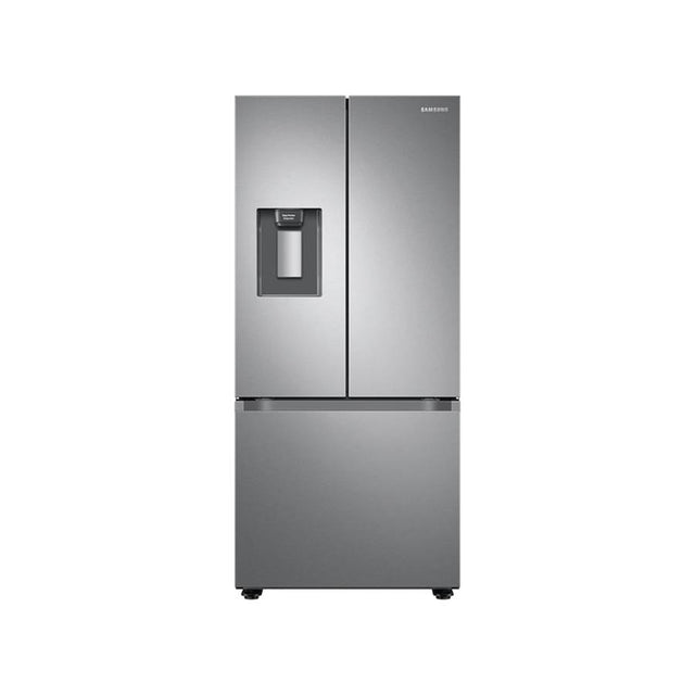 Samsung - Smart French 3-Door Refrigerator, 22 cu-ft - Stainless Steel