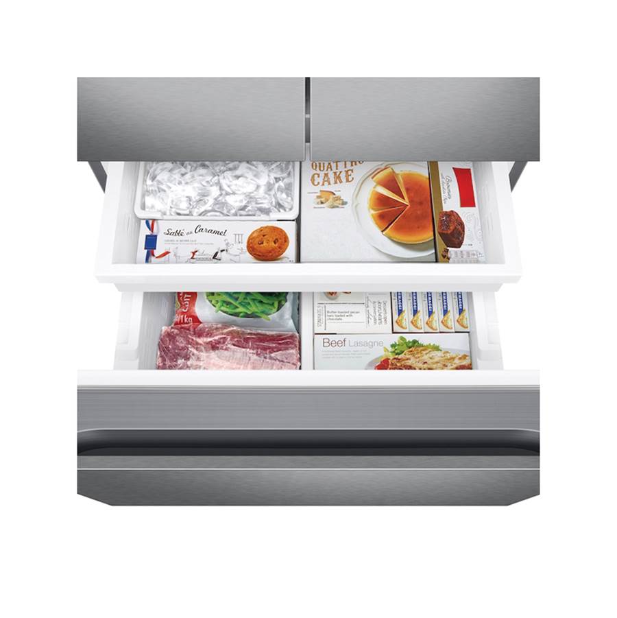 Smart French 3-Door Refrigerator, 22 cu-ft