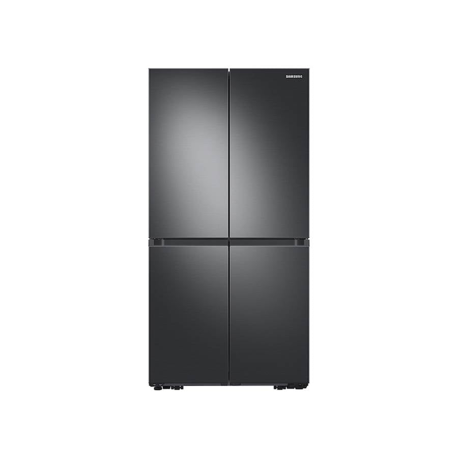 Samsung - Smart Flex Counter Depth 4-Door Refrigerator with AutoFill Water Pitcher and a Dual Ice Maker with Ice Bites in Black Stainless Steel, 23 cu-ft - Black Stainless Steel